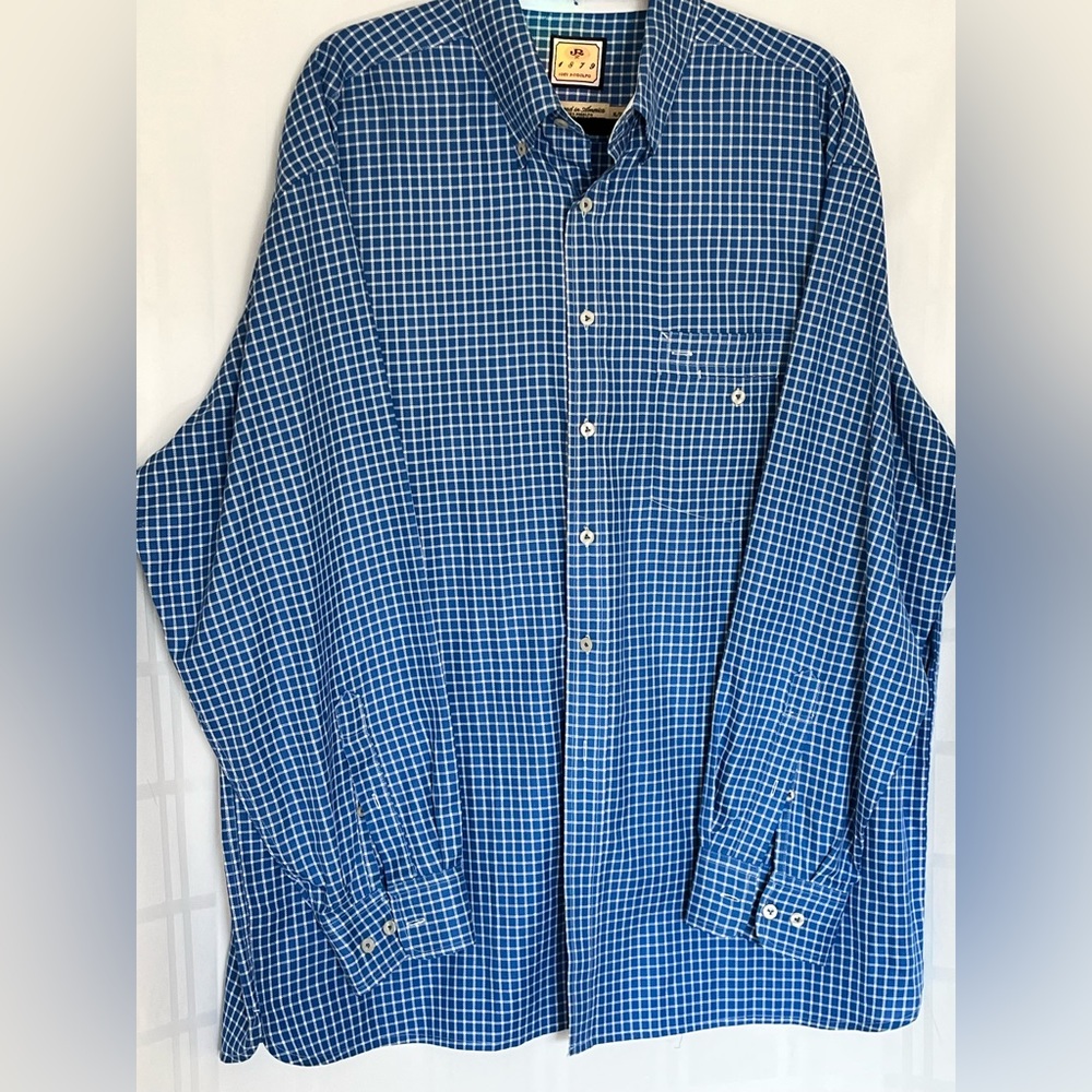 Joey Rodolfo 1879 Button Down Mens Size XL Blue Check